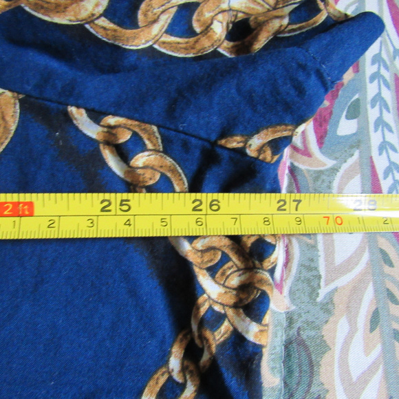 CHAIN PRINT SHIRT 100% COTTON PLUS SIZE 2X - Picture 5 of 7